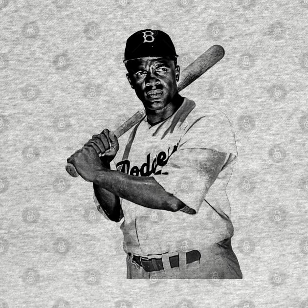 Jackie Robinson 42 - Vintage Old School by Zluenhurf